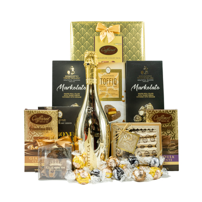 Луксозна Подаръчна Кошница с Просеко Bottega Gold One Gift 01143